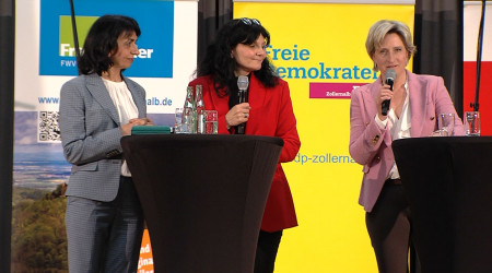 Muhterem Aras und Nicole Hoffmeister-Kraut in Balingen (Quelle: RTF.3)