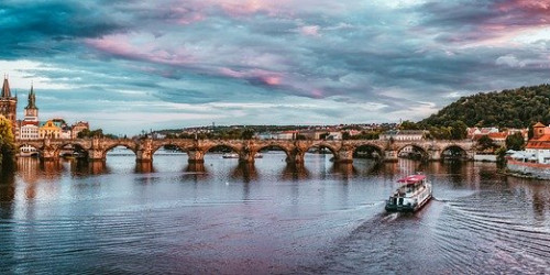 Moldau-Br&uuml;cke in Prag