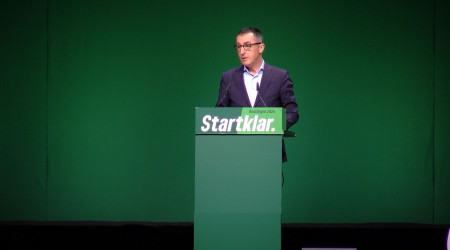 Cem &Ouml;zdemir auf dem Landesparteitag (Quelle: RTF.3)