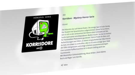 Korridore - Mystery-H&ouml;rspielserie (Quelle: Screenshot ARD Audiothek)