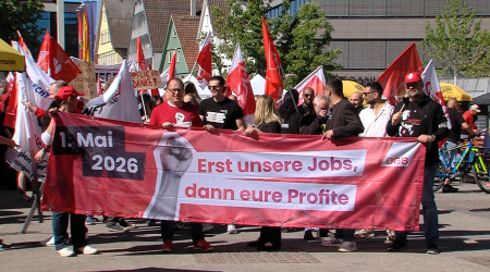 1. Mai Kundgebung zum Tag der Arbeit (Quelle: RTF.3)